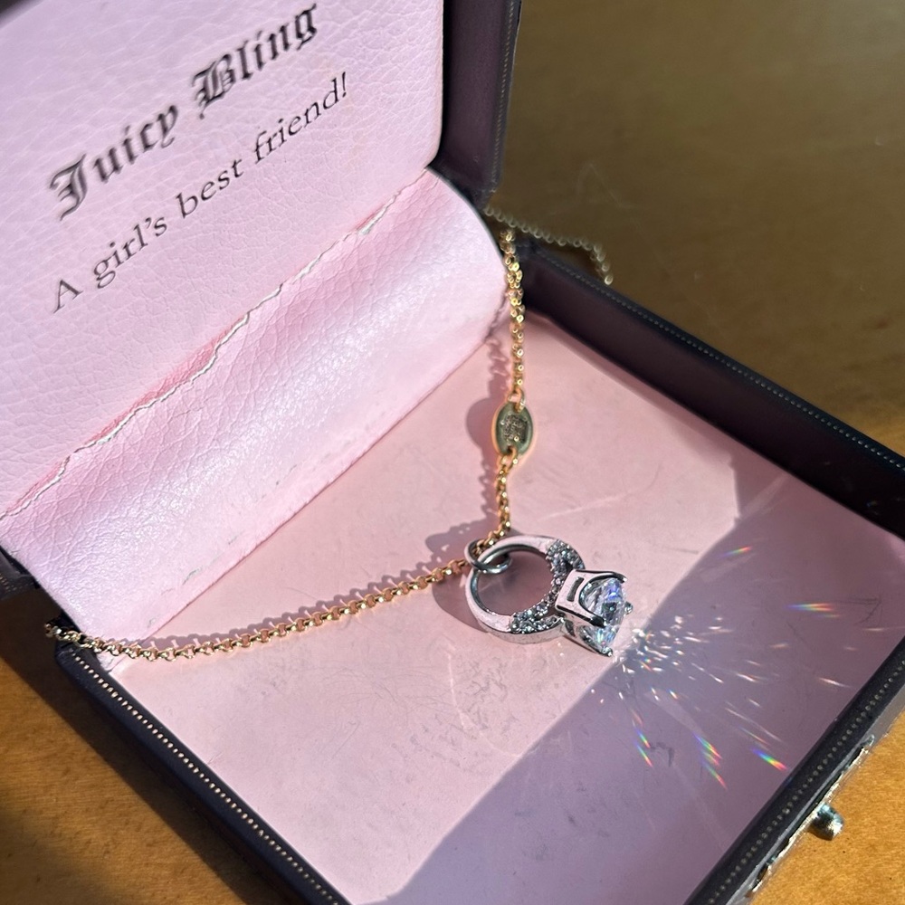 Juicy Couture Diamond Ring Necklace